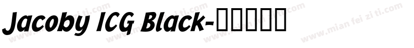 Jacoby ICG Black字体转换